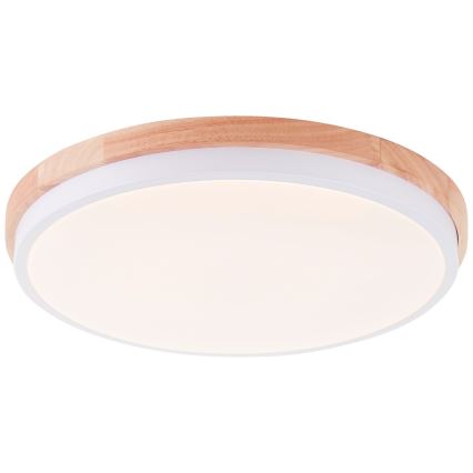Brilliant - LED loftlampe dæmpbar BAARLO LED/24W/230V diameter 35 cm hvid/gummitræ