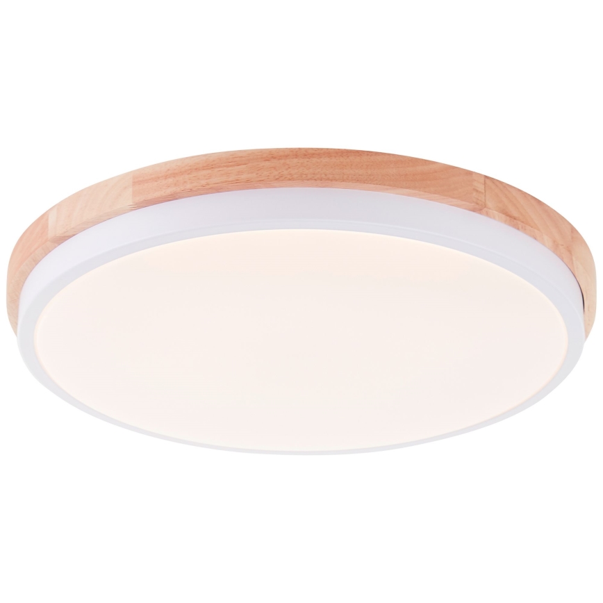 Brilliant - LED loftlampe dæmpbar BAARLO LED/24W/230V diameter 35 cm hvid/gummitræ