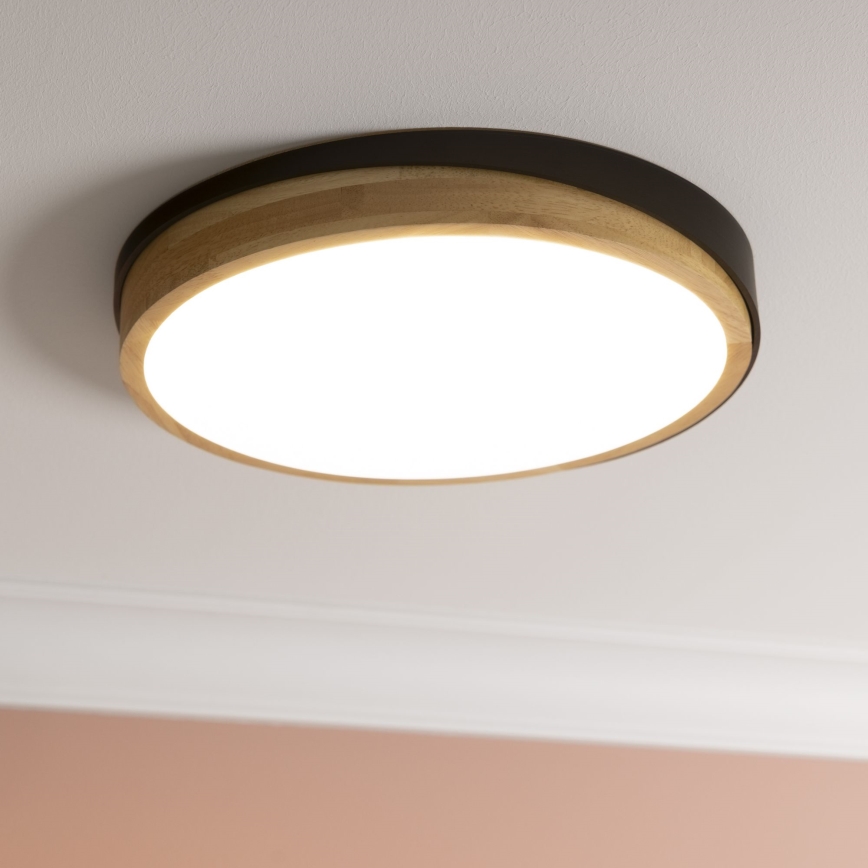 Brilliant - LED loftlampe dæmpbar BAARLO LED/24W/230V diameter 35 cm sort/gummitræ