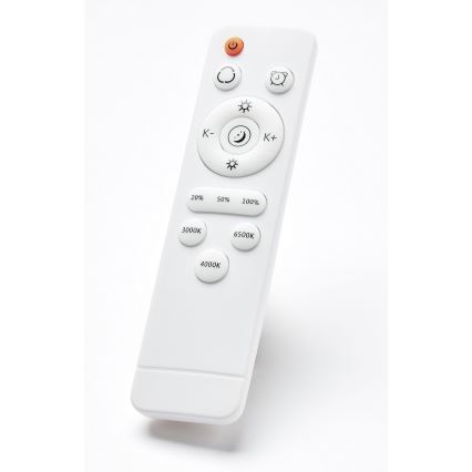 Brilliant - LED loftlampe dæmpbar BAARLO LED/36W/230V 3000-6500K diameter 50 cm hvid/gummitræ + fjernbetjening - FSC certificeret