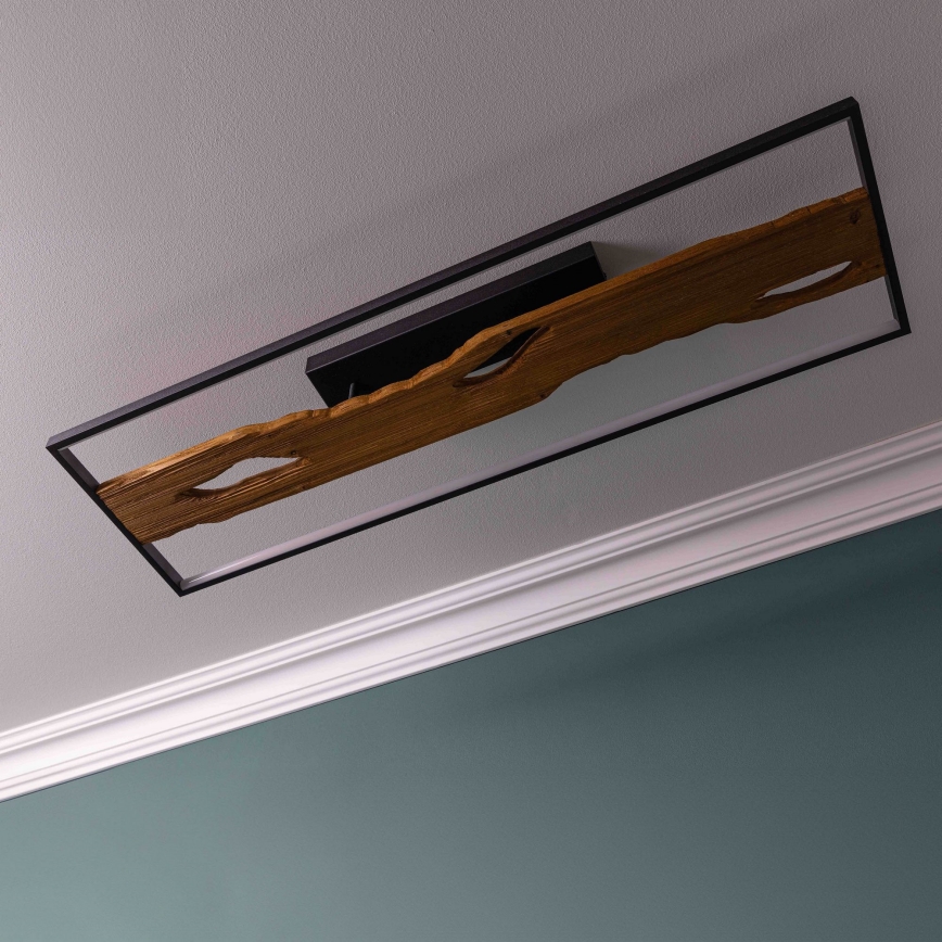Brilliant - LED loftlampe dæmpbar CHAUMONT LED/48W/230V gummitræ - FSC certificeret