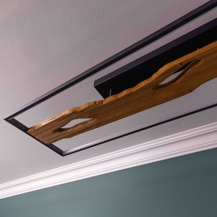 Brilliant - LED loftlampe dæmpbar CHAUMONT LED/48W/230V gummitræ - FSC certificeret