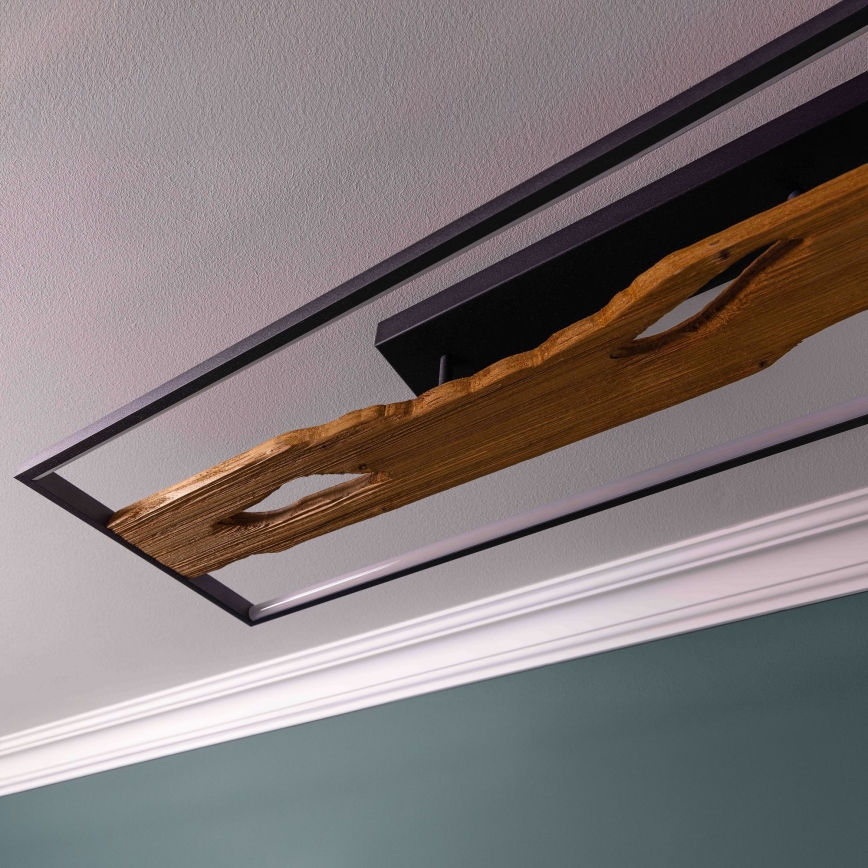 Brilliant - LED loftlampe dæmpbar CHAUMONT LED/48W/230V gummitræ - FSC certificeret