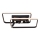 Brilliant - LED loftlampe dæmpbar DALIDA LED/54W/230V 3000-6500K 45,2x66 cm sort + fjernbetjening