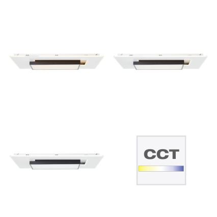 Brilliant - LED loftlampe dæmpbar HUTSON LED/60W/230V 3000-7100K 50x80 cm hvid + fjernbetjening