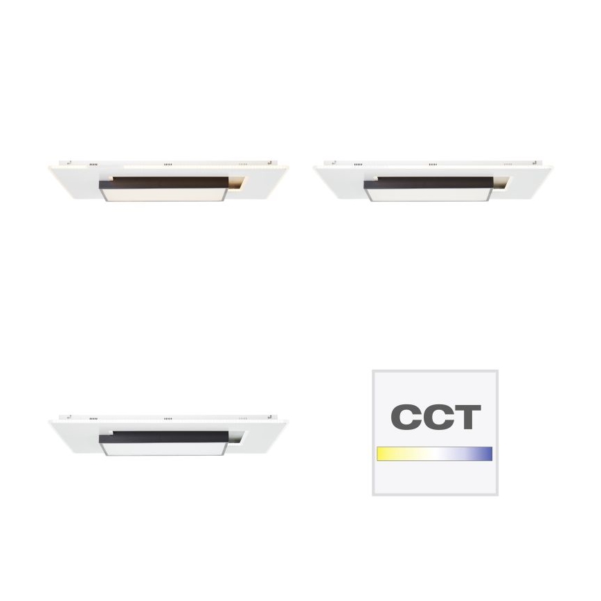 Brilliant - LED loftlampe dæmpbar HUTSON LED/60W/230V 3000-7100K 50x80 cm hvid + fjernbetjening