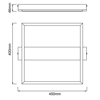 Brilliant - LED loftlampe dæmpbar LONEOS LED/24W/230V 3000K 45x40 cm