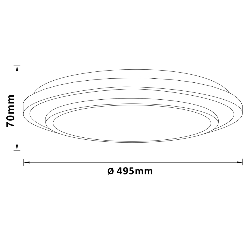 Brilliant - LED loftlampe dæmpbar LUCIANO LED/40W/230V 3000-6500K + fjernbetjening