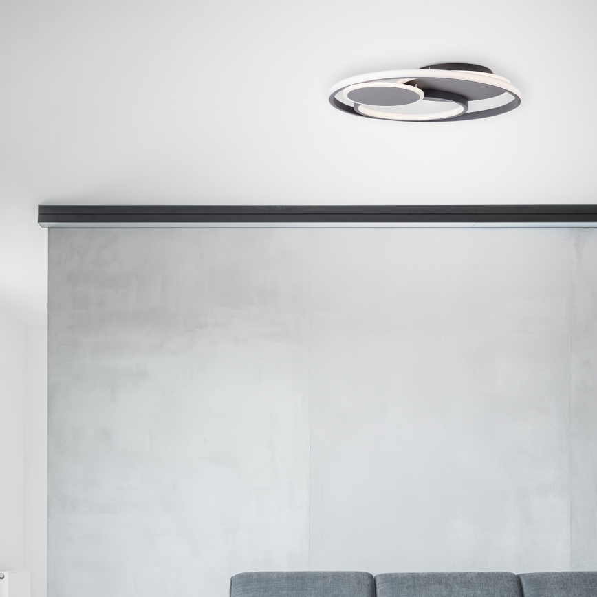Brilliant - LED loftlampe dæmpbar RUNDA LED/50W/230V 3000-6500K sort + fjernbetjening