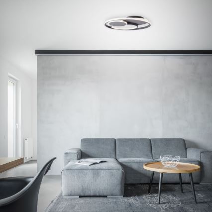 Brilliant - LED loftlampe dæmpbar RUNDA LED/50W/230V 3000-6500K sort + fjernbetjening