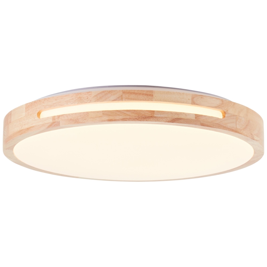Brilliant - LED loftlampe dæmpbar WOODBURY LED/24W/230V diameter 39 cm gummitræ - FSC certificeret