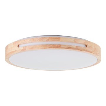 Brilliant - LED loftlampe dæmpbar WOODBURY LED/24W/230V diameter 39 cm gummitræ - FSC certificeret