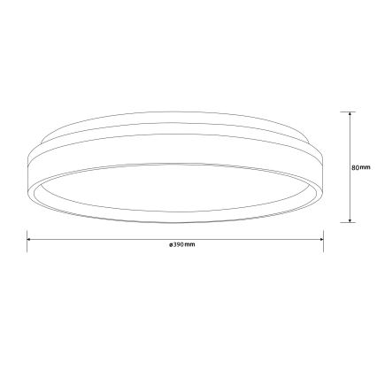 Brilliant - LED loftlampe KALMAR LED/26W/230V 3000K diameter 39 cm hvid