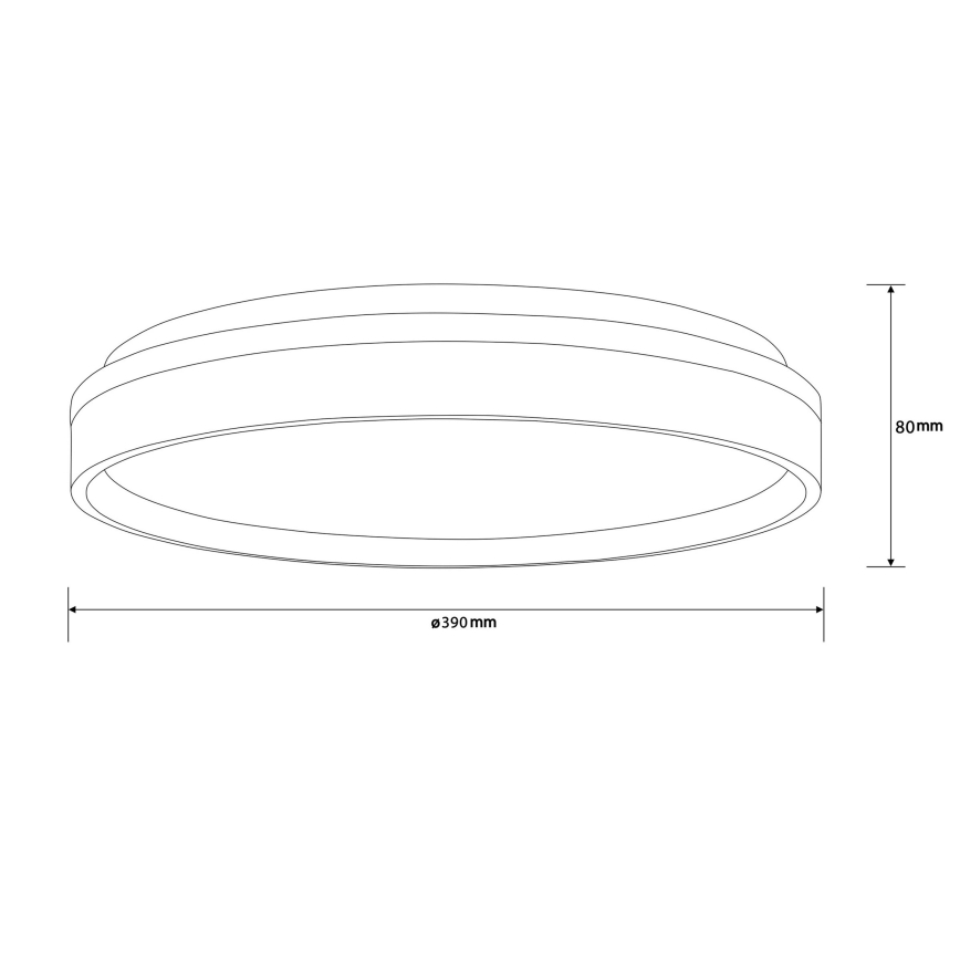 Brilliant - LED loftlampe KALMAR LED/26W/230V 3000K diameter 39 cm hvid