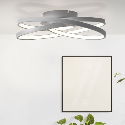 Brilliant - LED loftlampe LABYRINTH LED/40W/230V diameter 39,5 cm grå