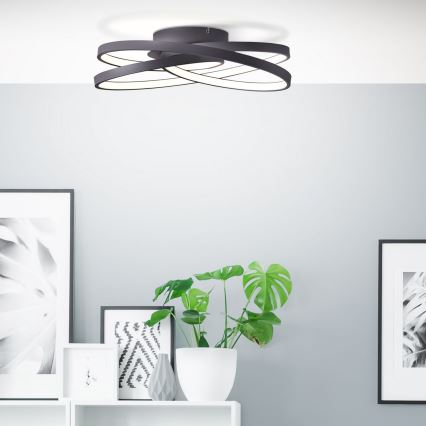 Brilliant - LED loftlampe LABYRINTH LED/40W/230V diameter 39,5 cm sort
