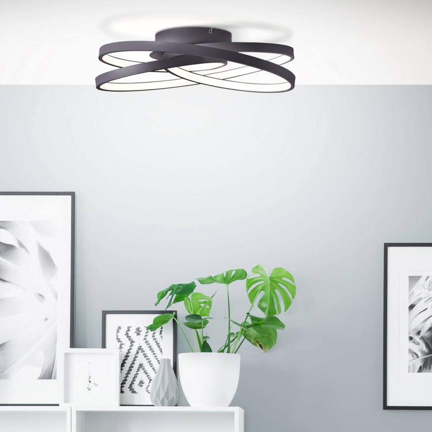 Brilliant - LED loftlampe LABYRINTH LED/40W/230V diameter 39,5 cm sort