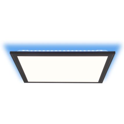 Brilliant - LED loftlampe m. RGBW-farver dæmpbar ALLIE LED/24W/230V 2700-6500K sort + fjernbetjening