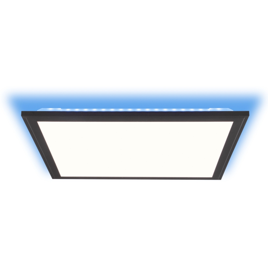 Brilliant - LED loftlampe m. RGBW-farver dæmpbar ALLIE LED/24W/230V 2700-6500K sort + fjernbetjening