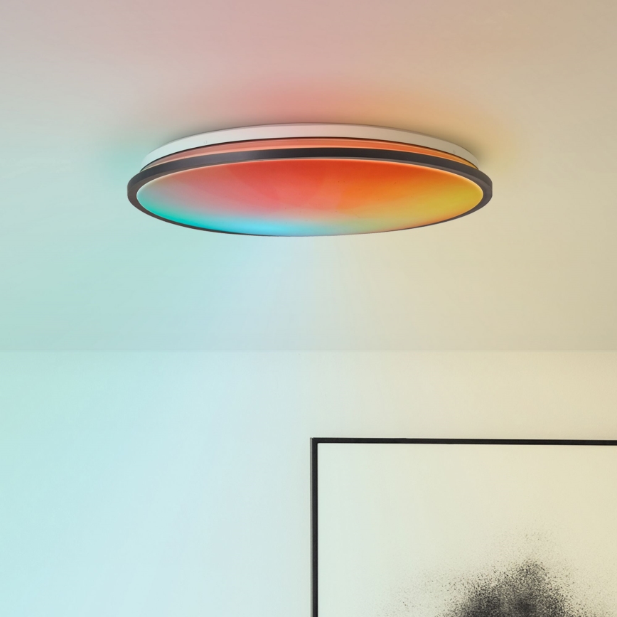 Brilliant - LED loftlampe m. RGBW-farver dæmpbar HEIDA LED/30W/230V 3000-6500K + fjernbetjening