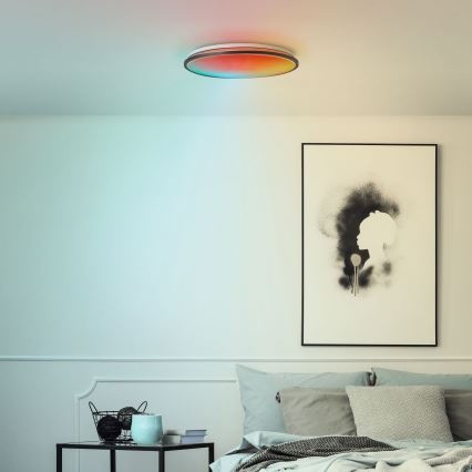 Brilliant - LED loftlampe m. RGBW-farver dæmpbar HEIDA LED/30W/230V 3000-6500K + fjernbetjening
