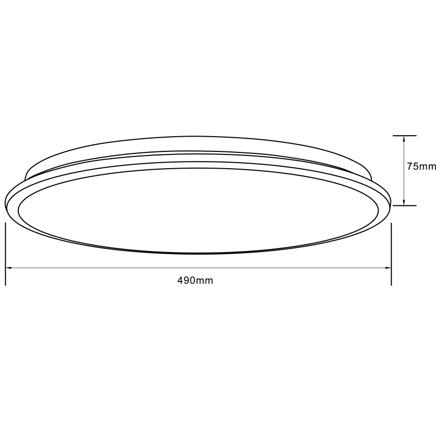 Brilliant - LED loftlampe m. RGBW-farver dæmpbar HEIDA LED/30W/230V 3000-6500K + fjernbetjening