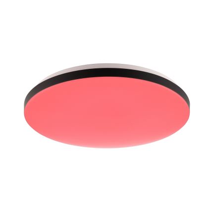 Brilliant - LED loftlampe m. RGBW-farver dæmpbar LIVIO LED/20W/230V 3000-6500K diameter 49 cm sort + fjernbetjening