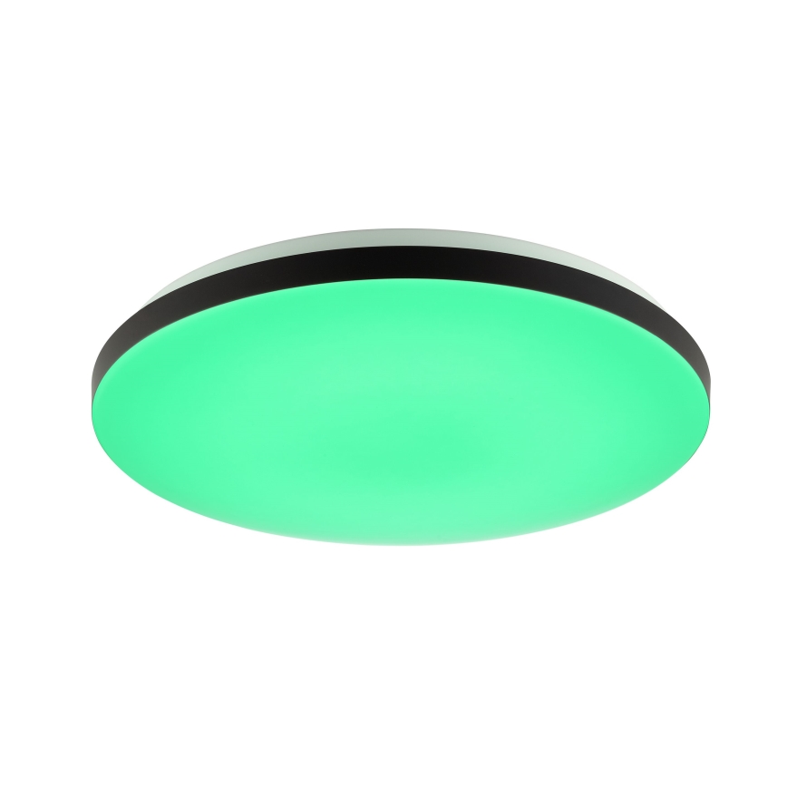 Brilliant - LED loftlampe m. RGBW-farver dæmpbar LIVIO LED/20W/230V 3000-6500K diameter 49 cm sort + fjernbetjening