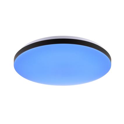 Brilliant - LED loftlampe m. RGBW-farver dæmpbar LIVIO LED/20W/230V 3000-6500K diameter 49 cm sort + fjernbetjening