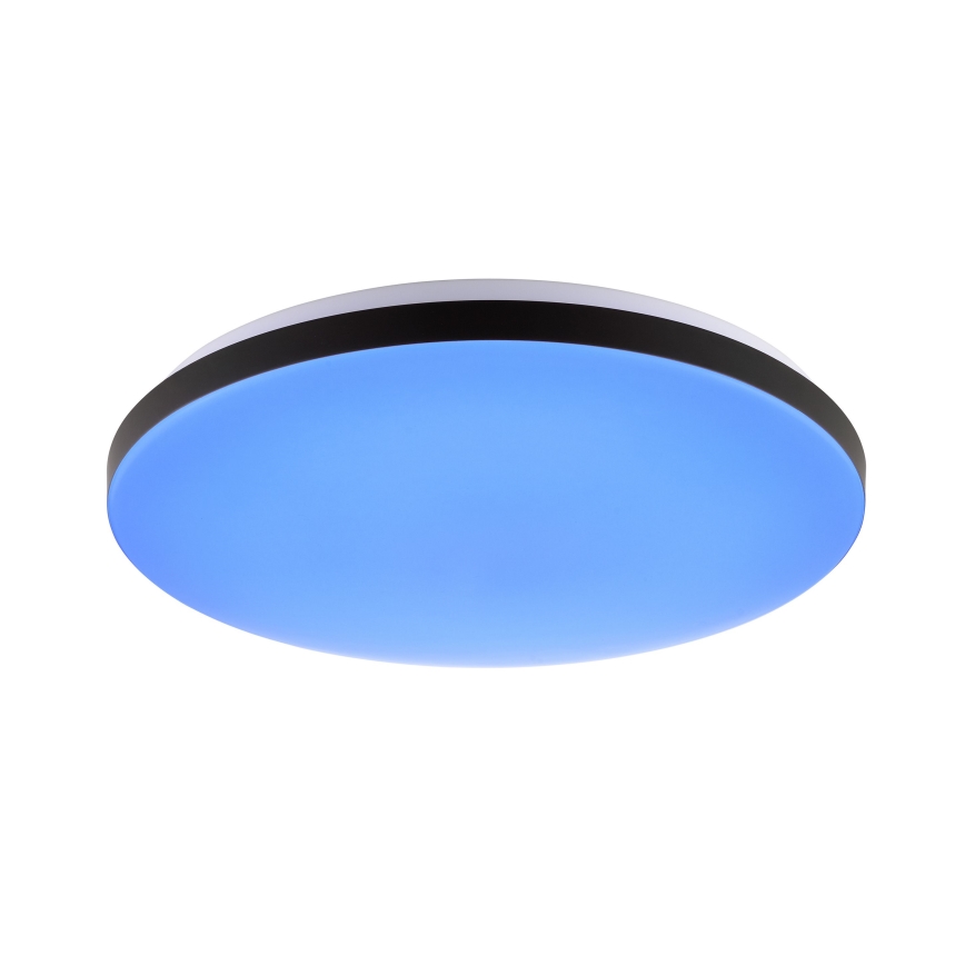 Brilliant - LED loftlampe m. RGBW-farver dæmpbar LIVIO LED/20W/230V 3000-6500K diameter 49 cm sort + fjernbetjening