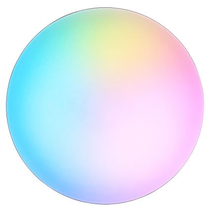 Brilliant - LED loftlampe m. RGBW-farver dæmpbar LIVIO LED/20W/230V 3000-6500K diameter 49 cm sort + fjernbetjening