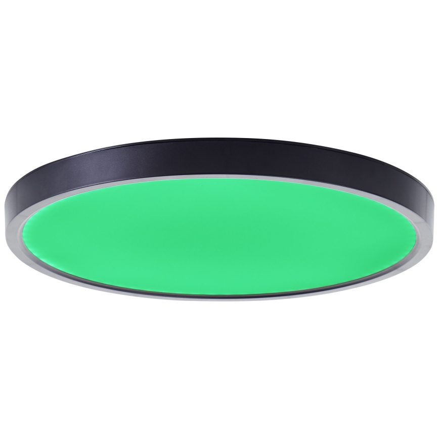 Brilliant - LED loftlampe m. RGBW-farver dæmpbar LOTTI LED/16W/230V 3000K diameter 30 cm sort Wi-Fi Tuya + fjernbetjening