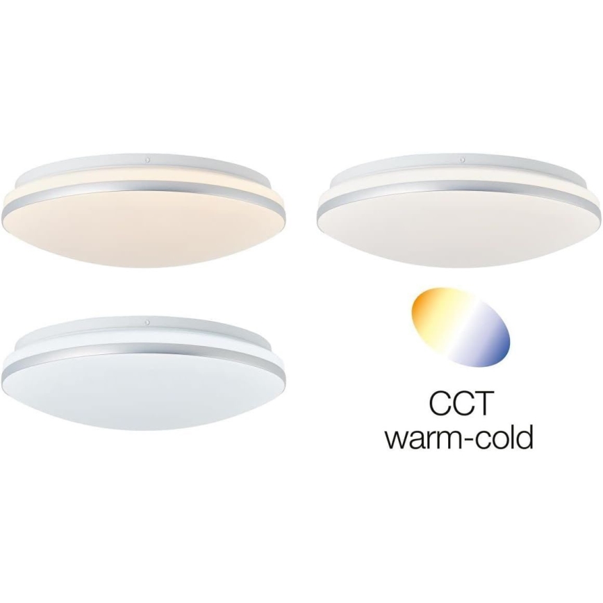 Brilliant - LED loftlampe m. RGBW-farver dæmpbar MIDWAY LED/14W/230V 3100-6500K Wi-Fi Tuya + fjernbetjening