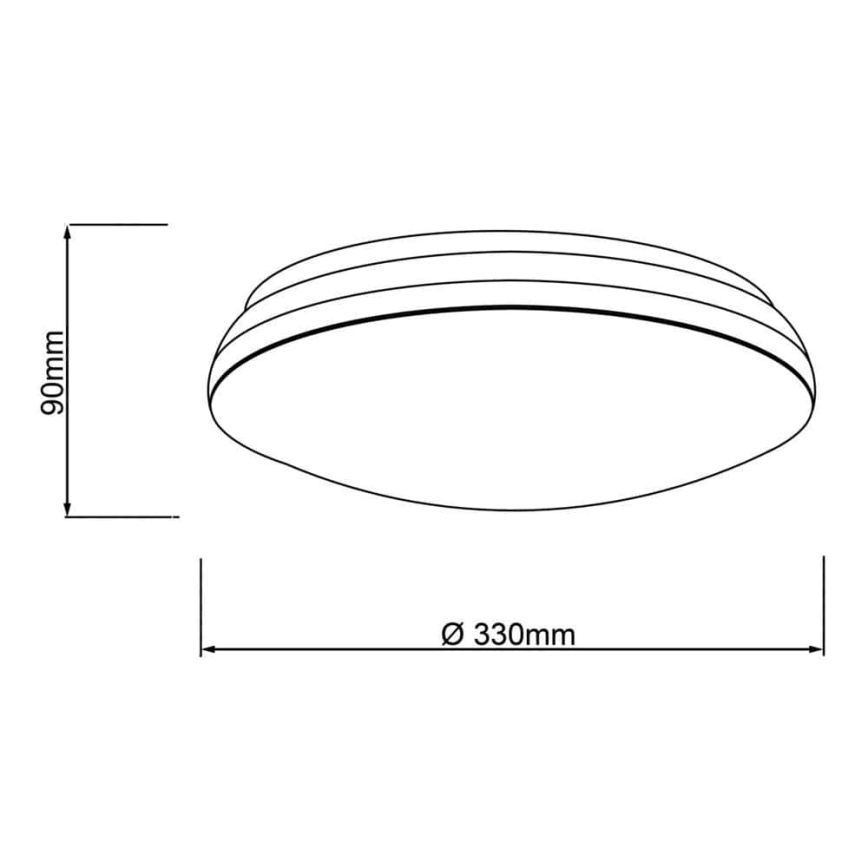 Brilliant - LED loftlampe m. RGBW-farver dæmpbar MIDWAY LED/14W/230V 3100-6500K Wi-Fi Tuya + fjernbetjening