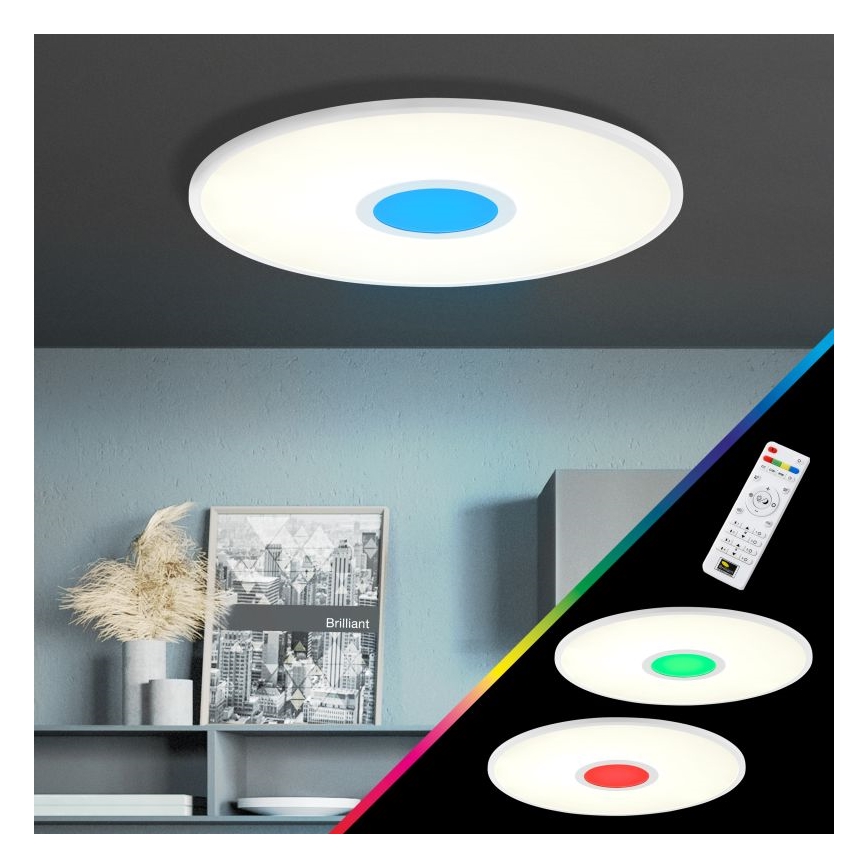 Brilliant - LED loftlampe m. RGBW-farver dæmpbar ODELLA LED/24W/230V 2700-6500K + fjernbetjening