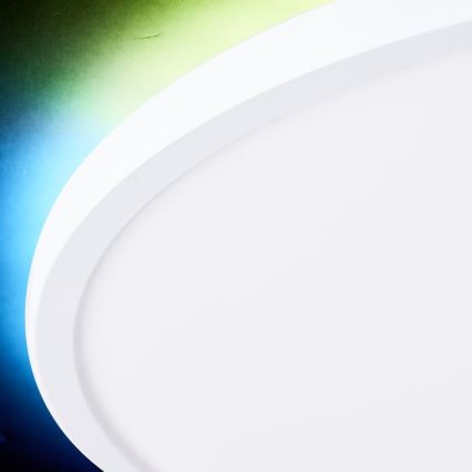 Brilliant - LED loftlampe m. RGBW-farver dæmpbar SALTERY LED/22W/230V 3000-6500K diameter 42 cm + fjernbetjening