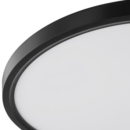 Brilliant - LED-loftlampe med bevægelses- og skumringssensor GALO LED/26W/230V Ø 40 cm sort