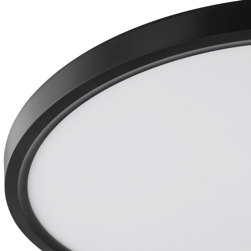 Brilliant - LED-loftlampe med bevægelses- og skumringssensor GALO LED/26W/230V Ø 40 cm sort