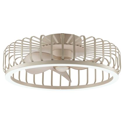 Brilliant - Dæmpbar LED-loftlampe med ventilator CAPO LED/36W/230V 2700-6500K Ø 48 cm beige + fjernbetjening