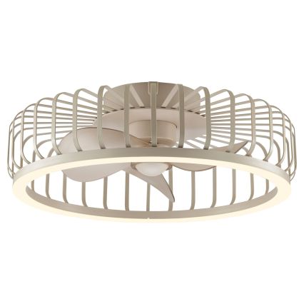 Brilliant - Dæmpbar LED-loftlampe med ventilator CAPO LED/36W/230V 2700-6500K Ø 48 cm beige + fjernbetjening