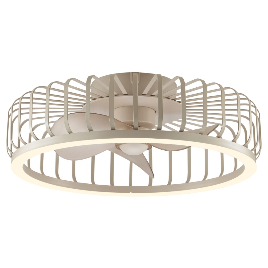 Brilliant - Dæmpbar LED-loftlampe med ventilator CAPO LED/36W/230V 2700-6500K Ø 48 cm beige + fjernbetjening