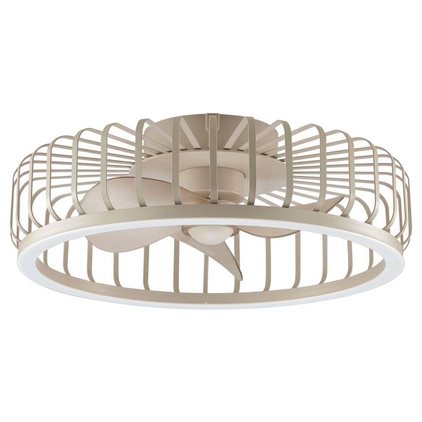 Brilliant - Dæmpbar LED-loftlampe med ventilator CAPO LED/36W/230V 2700-6500K Ø 48 cm beige + fjernbetjening