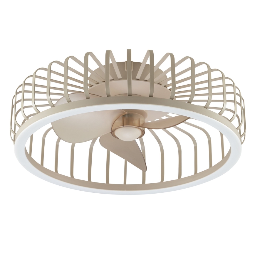 Brilliant - Dæmpbar LED-loftlampe med ventilator CAPO LED/36W/230V 2700-6500K Ø 48 cm beige + fjernbetjening