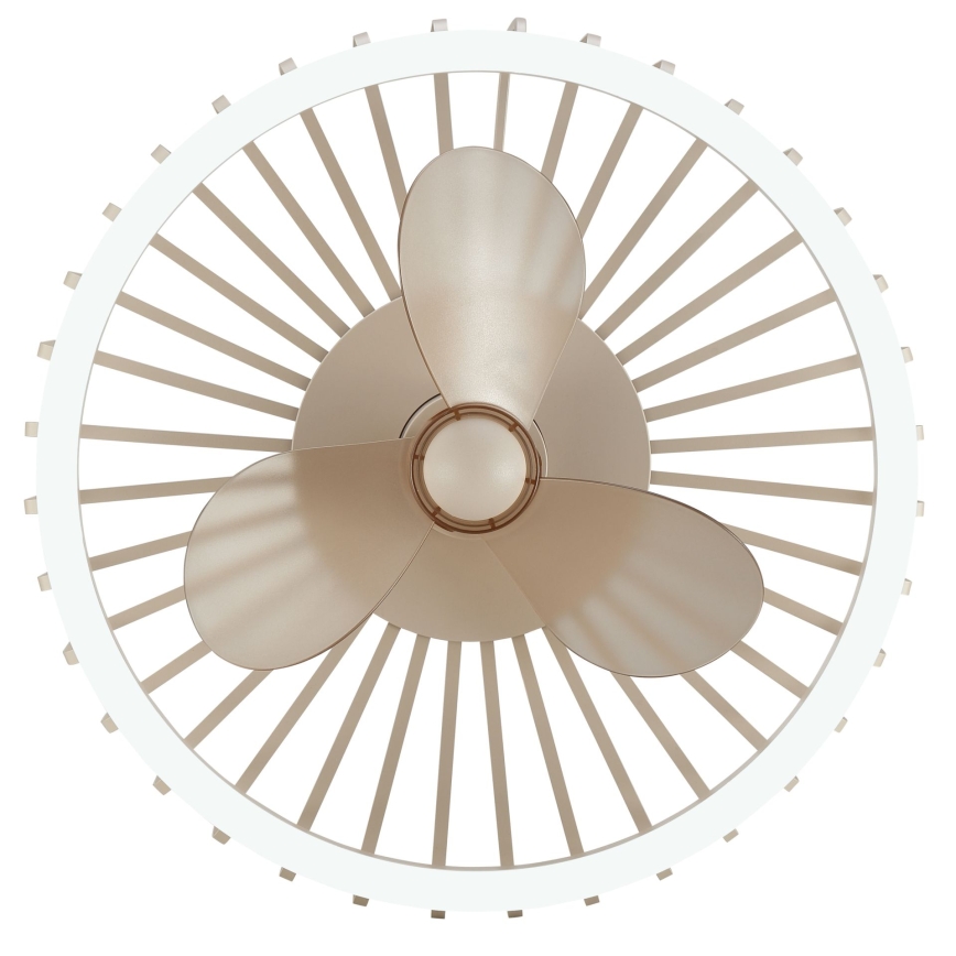 Brilliant - Dæmpbar LED-loftlampe med ventilator CAPO LED/36W/230V 2700-6500K Ø 48 cm beige + fjernbetjening