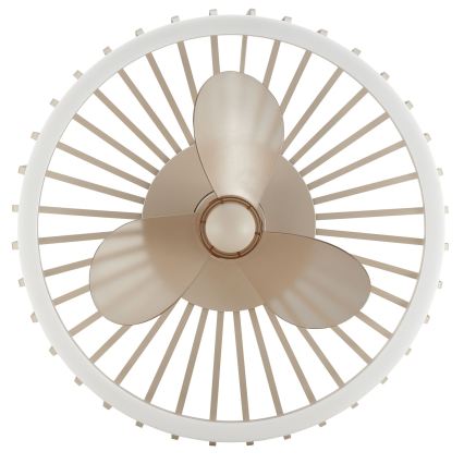 Brilliant - Dæmpbar LED-loftlampe med ventilator CAPO LED/36W/230V 2700-6500K Ø 48 cm beige + fjernbetjening