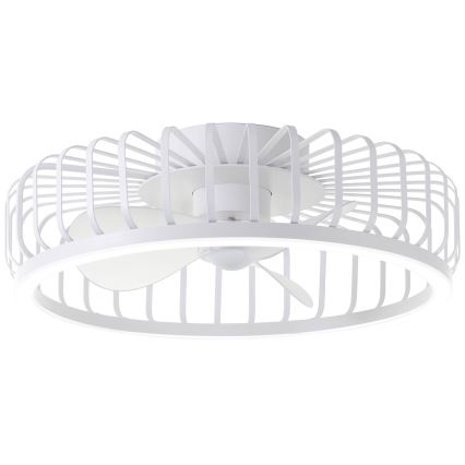 Brilliant - CAPO dæmpbar LED-loftlampe med ventilator, 36W/230V, 2700-6500K, Ø 48 cm, hvid + fjernbetjening