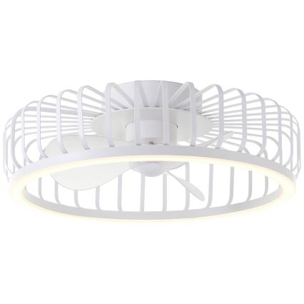 Brilliant - CAPO dæmpbar LED-loftlampe med ventilator, 36W/230V, 2700-6500K, Ø 48 cm, hvid + fjernbetjening