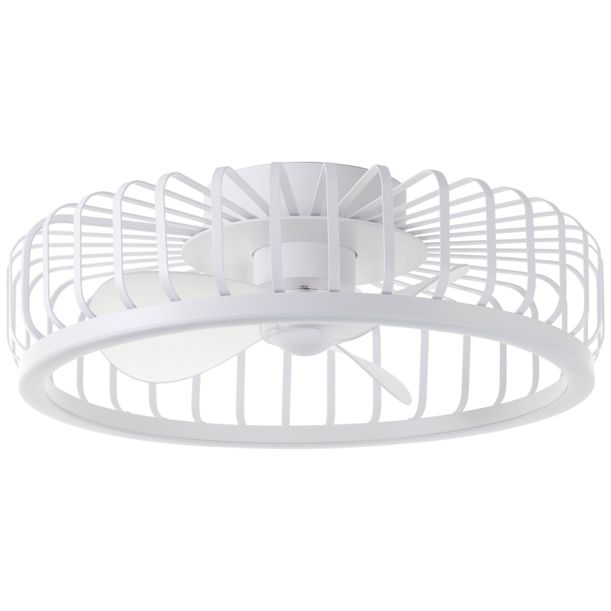 Brilliant - CAPO dæmpbar LED-loftlampe med ventilator, 36W/230V, 2700-6500K, Ø 48 cm, hvid + fjernbetjening