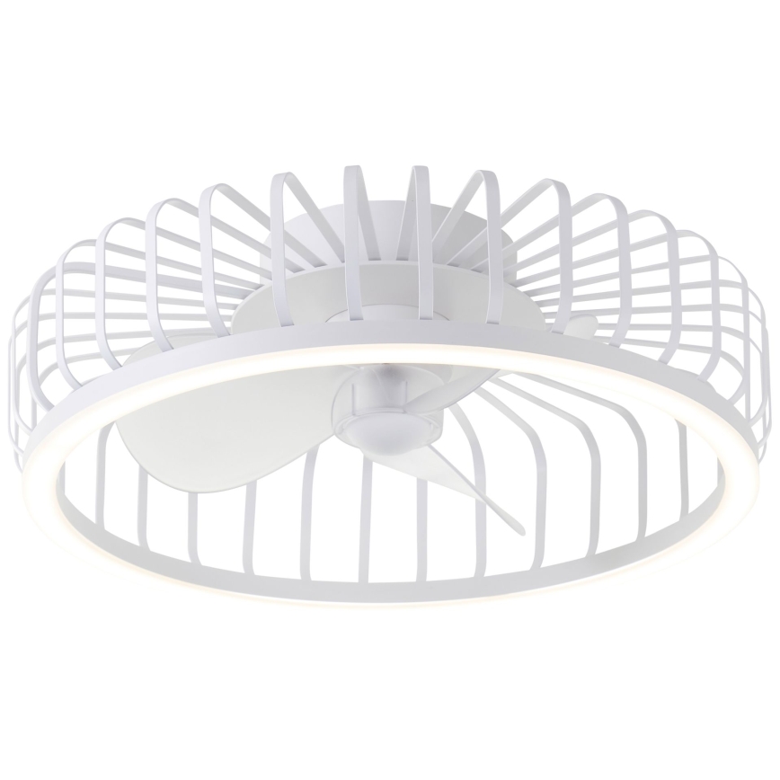 Brilliant - CAPO dæmpbar LED-loftlampe med ventilator, 36W/230V, 2700-6500K, Ø 48 cm, hvid + fjernbetjening