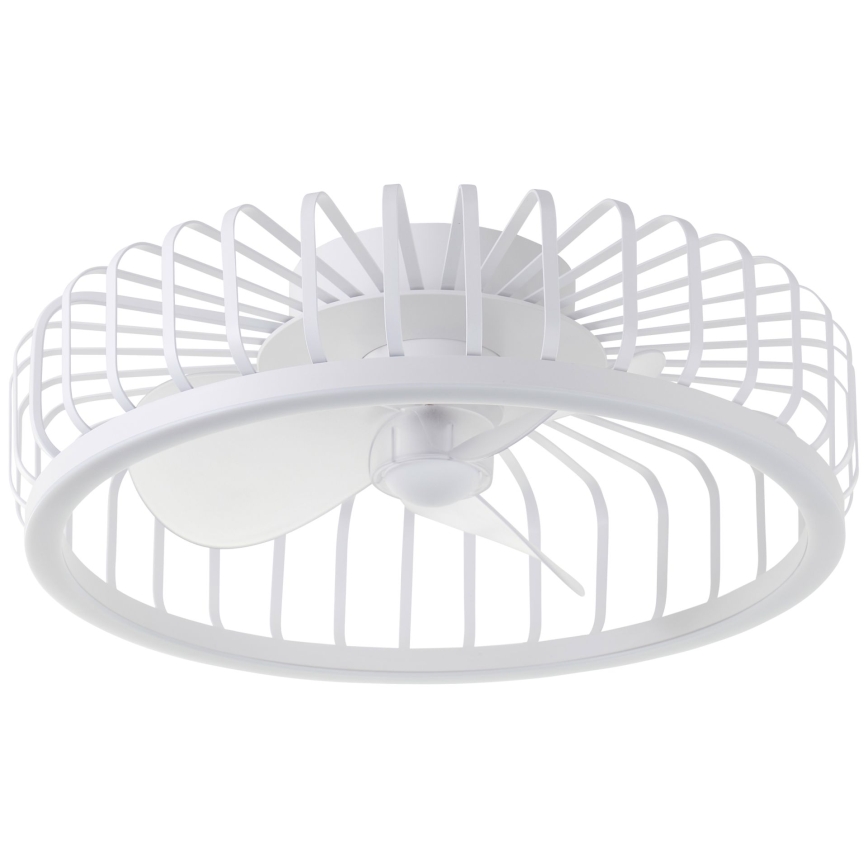 Brilliant - CAPO dæmpbar LED-loftlampe med ventilator, 36W/230V, 2700-6500K, Ø 48 cm, hvid + fjernbetjening